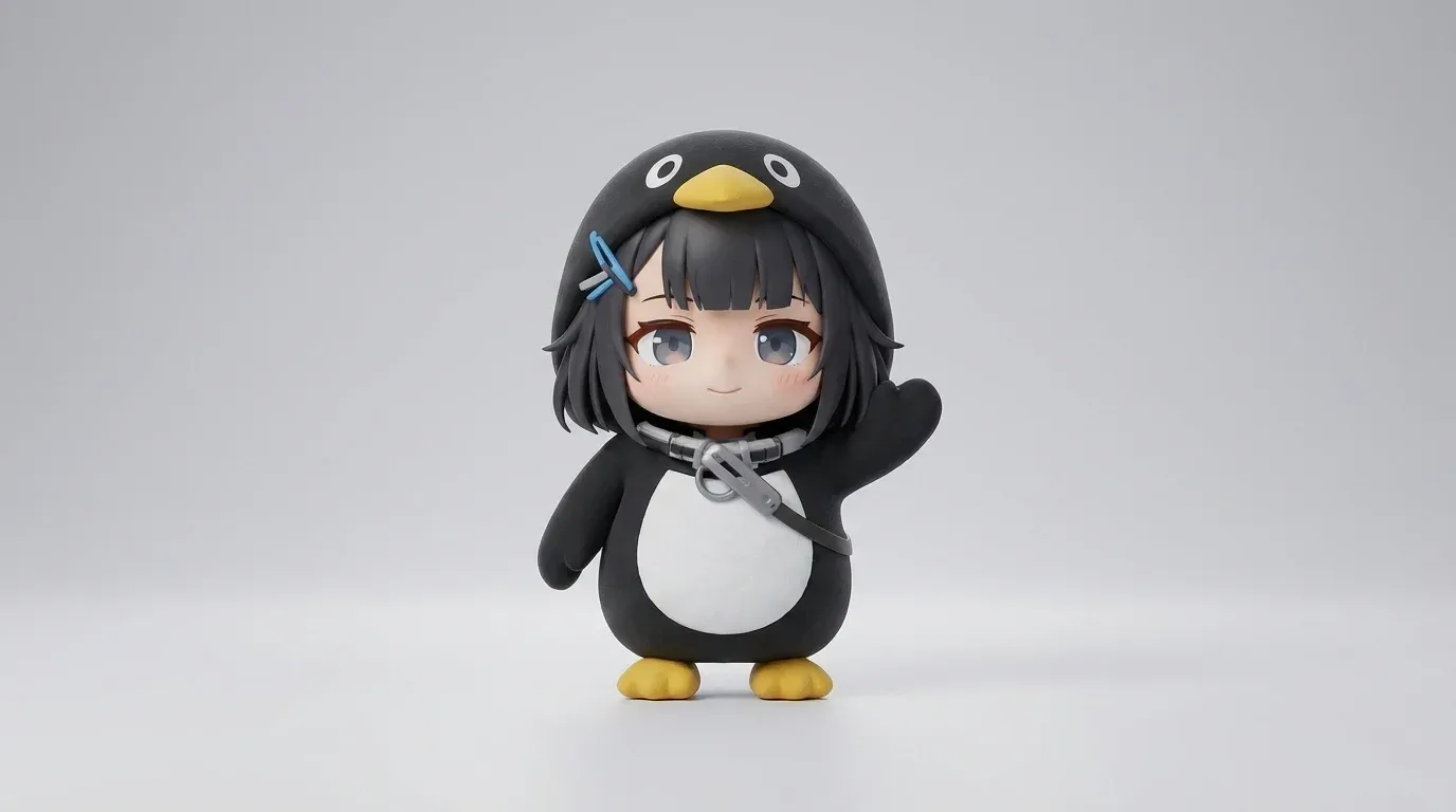 Gugugaga Penguin image — character waving